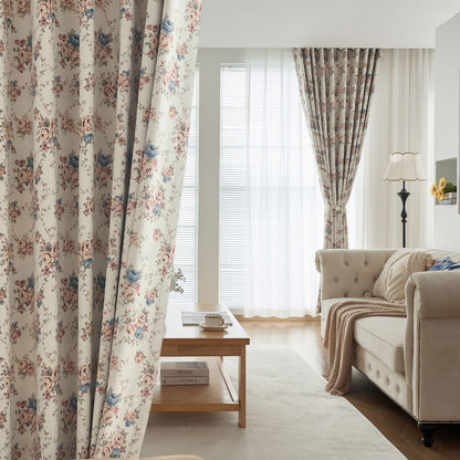 ABC HOME Curtains: 2 Panels 100% Blackout Curtains for Living Room Thermal Insulated Bedroom Da