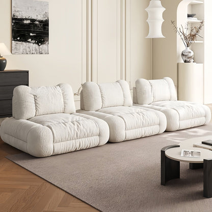 ABC HOME Sofa: Wood White Cloud