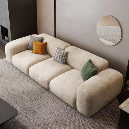 ABC HOME Wood Beige Sectional Sofa | Contemporary Style