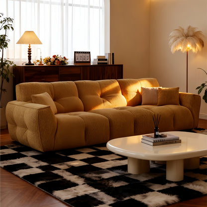 ABC HOME Wood White Cloud Sofa | Contemporary Style