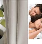 Load image into Gallery viewer, 2 Panels 60% Blackout Curtains for Living Room Thermal Insulated Bedroom Darkening Drapes for Basics Room Window

