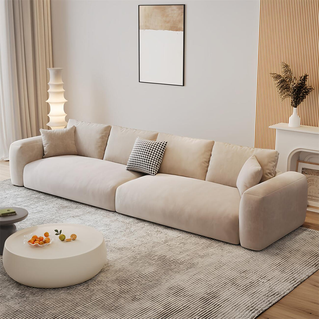 ABC Home Fleece Fabric Overstuffed Multifunction Sofa set for Livingroom Office