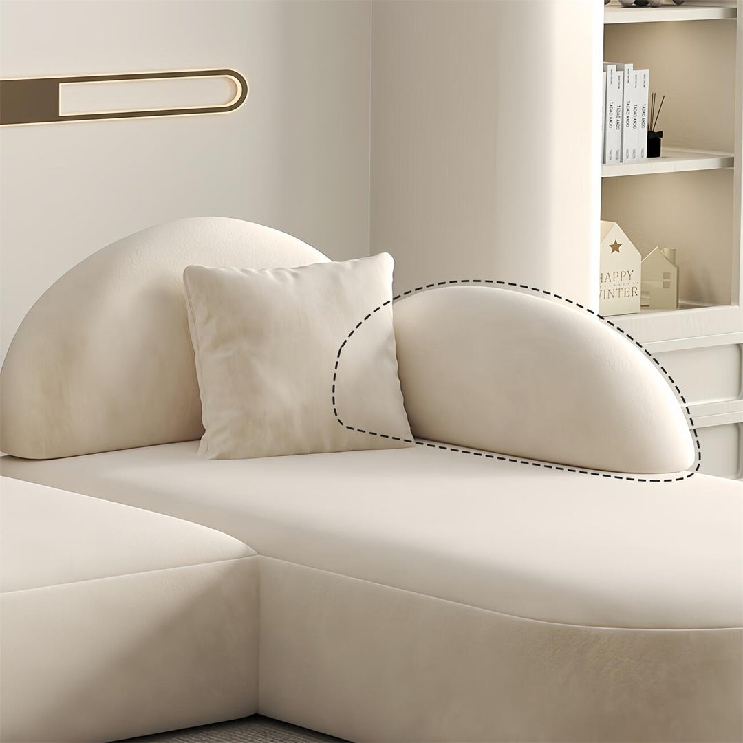 ABC Home Fleece Fabric Overstuffed Multifunction Sofa set for Livingroom Office