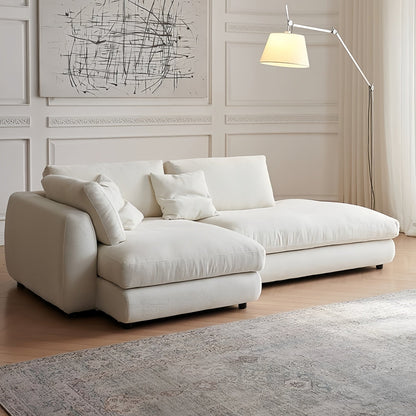 ABC HOME Sofa with Linen & Wood