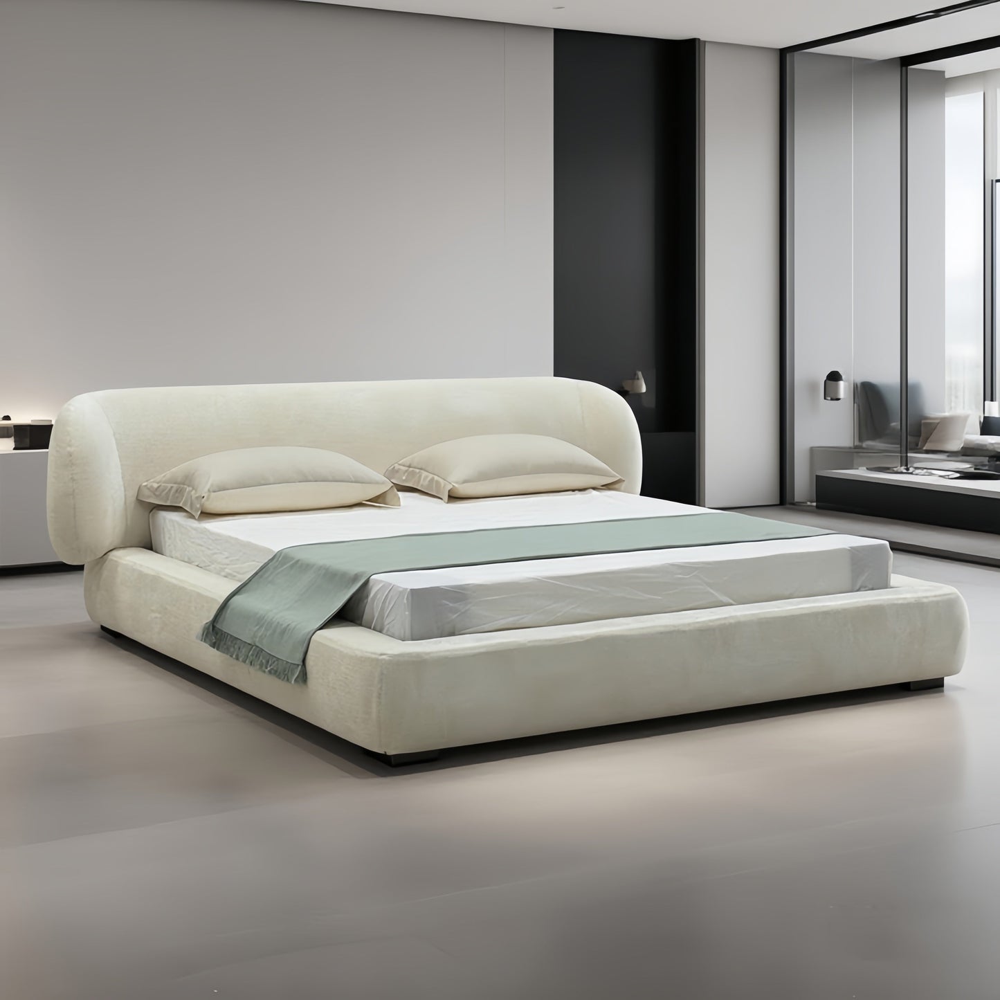 ABC HOME Mattress with Linen & Velvet