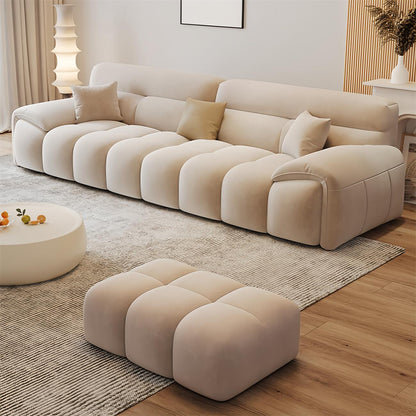 ABC Home Light Luxury Fabric Cloud Shaped Sofa set for Livingroom