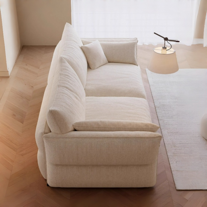 ABC HOME Wood White Cloud Sofa | Contemporary Style