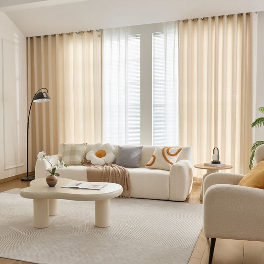 ABC HOME Curtains: 2 Panels Sheer Color Chiffon Tulle Light Window Textile Curtains Drapes for