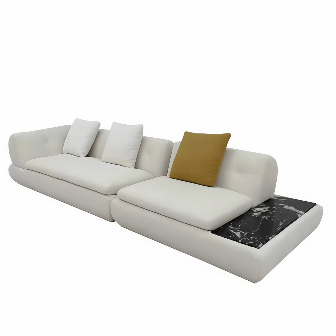 ABC Home Light Luxury Fabric Cloud Shaped Sofa set for Livingroom
