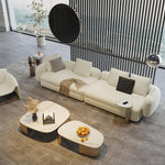 Load image into Gallery viewer, ABC Home Fleece Fabric Overstuffed Multifunction Sofa set for Livingroom Office
