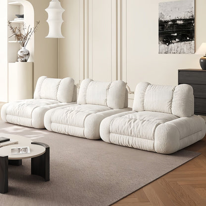 ABC HOME Sofa: Wood White Cloud