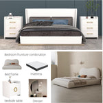 Load image into Gallery viewer, ABC Home Bedroom Furniture Bed Frame with Mattress Bedside table Dresser
