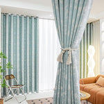 Load image into Gallery viewer, 2 Panels 100% Blackout Curtains for Living Room Thermal Insulated Bedroom Darkening Drapes for Basics Room
