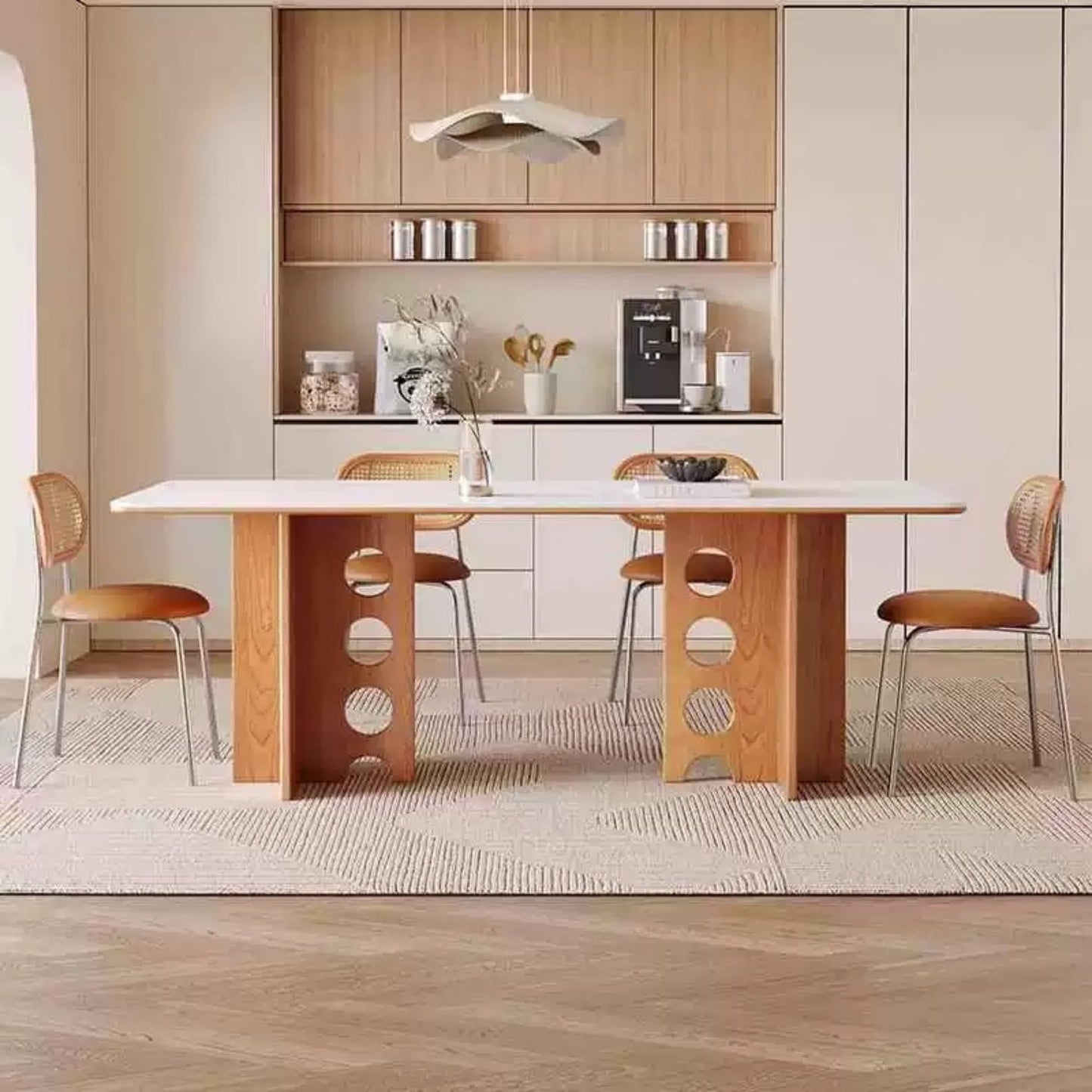 ABC HOME Dining Table: Elegant Dining Table for Modern Dining Room Without Chairs in Dubai show