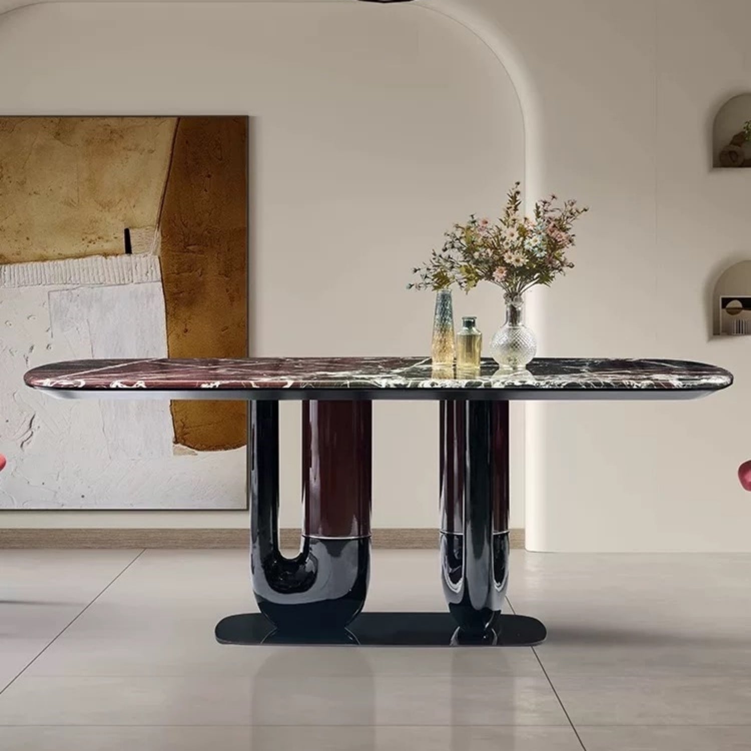 ABC HOME Dining Table: Elegant Dining Table for Modern Dining Room Without Chairs in Dubai show