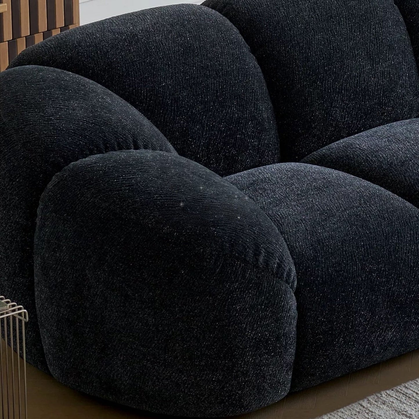 ABC HOME Sofa with Wood & Black