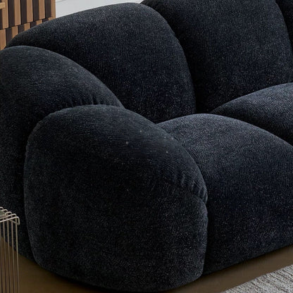 ABC HOME Sofa with Wood & Black