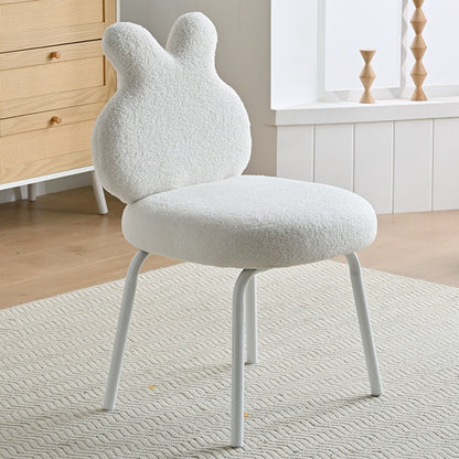 ABC HOME Chair: Plush White Rabbit Shaped Accent Armchair for Living Room in Dubai showroom