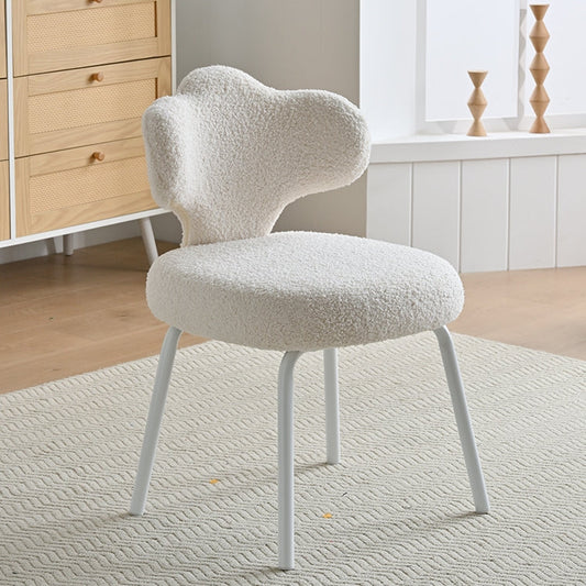 ABC HOME Sofa: Plush White Fishtail Shaped Accent Armchair for Living Room in Dubai showroom