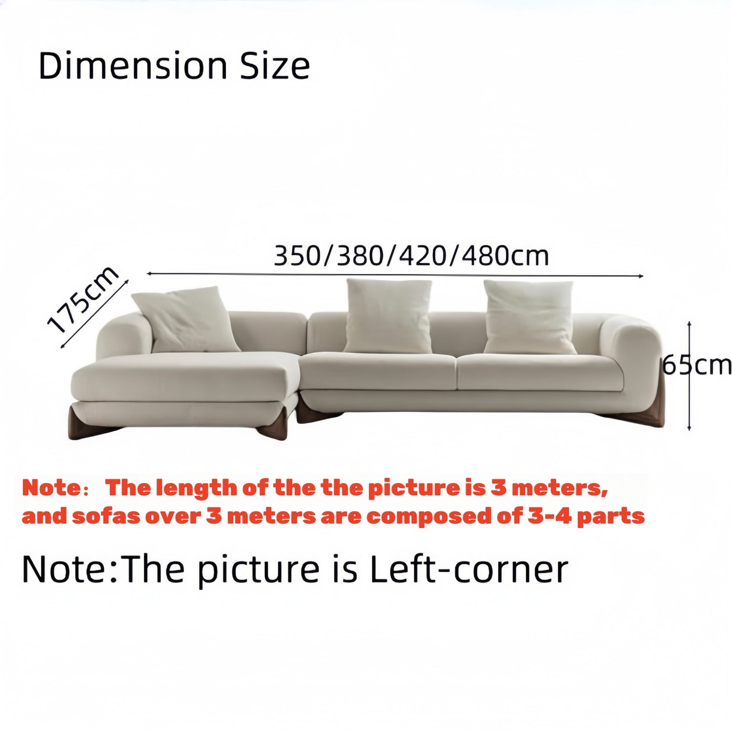 ABC Home Fleece Fabric Overstuffed Multifunction Sofa set for Livingroom Office