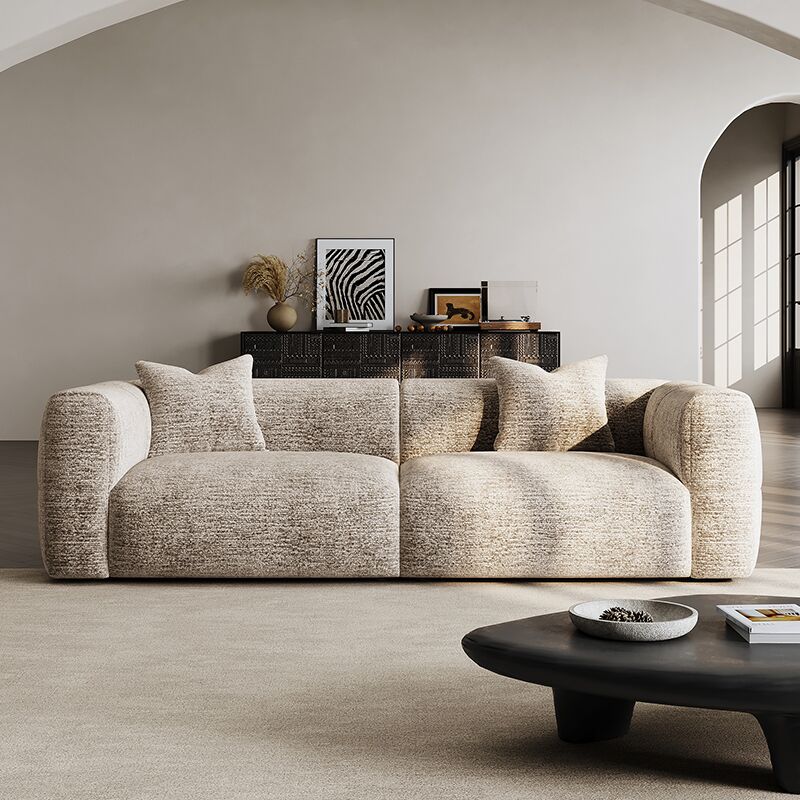 ABC Home Light Luxury Fabric Cloud Shaped Sofa set for Livingroom
