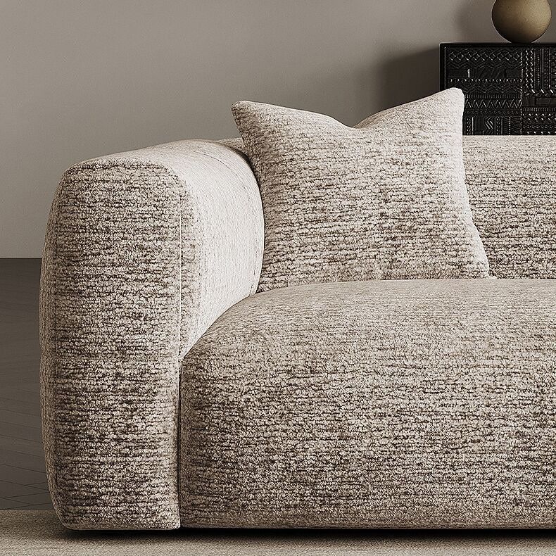 ABC Home Light Luxury Fabric Cloud Shaped Sofa set for Livingroom