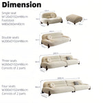 Load image into Gallery viewer, ABC Home Light Luxury Fabric Cloud Shaped Sofa set for Livingroom
