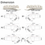 Load image into Gallery viewer, ABC Home Light Luxury Linen Cotton  Fabric Cloud Shaped Sofa set for Livingroom
