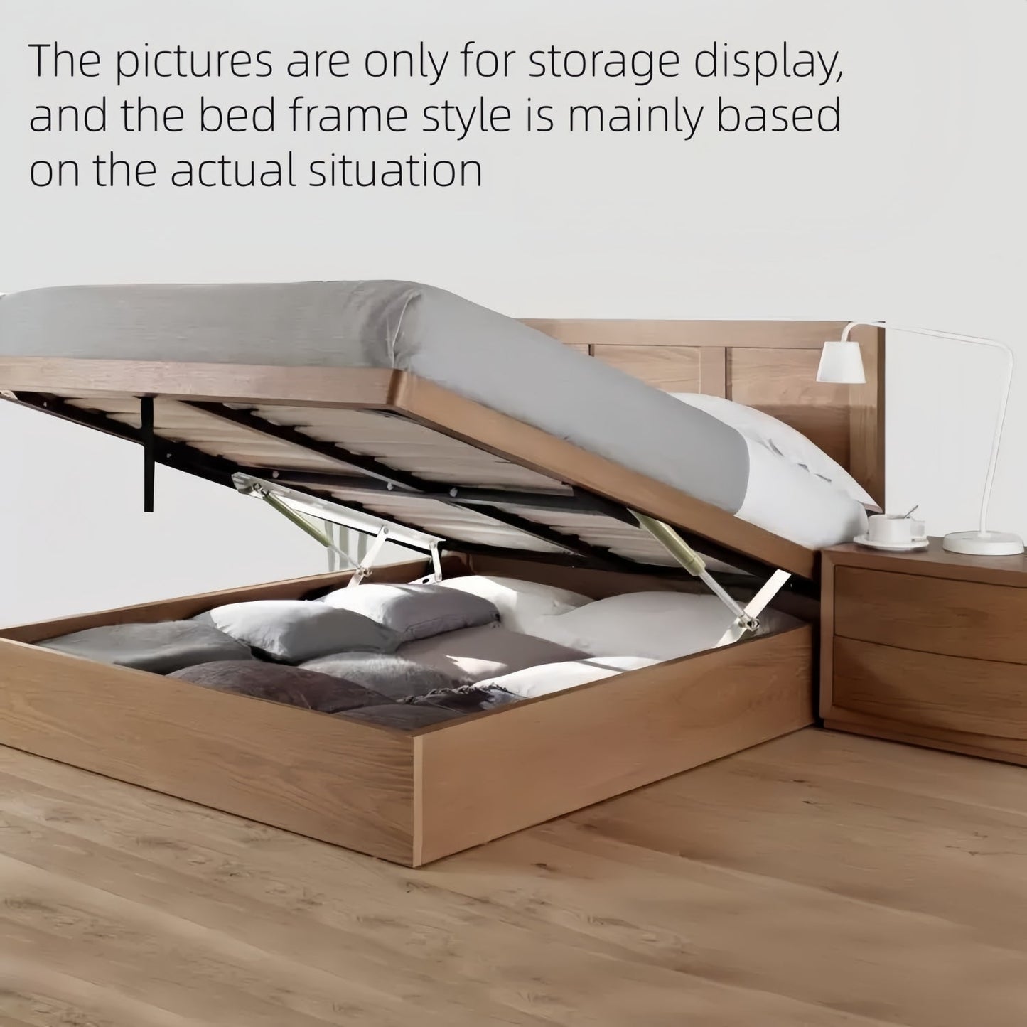 ABC HOME Mattress with Sherpa & Wood