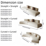 Load image into Gallery viewer, ABC Home Light Luxury Linen Cotton  Fabric Cloud Shaped Sofa set for Livingroom
