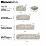 Load image into Gallery viewer, ABC Home Light Luxury Fabric Cloud Shaped Sofa set for Livingroom
