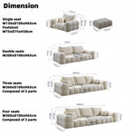 Load image into Gallery viewer, ABC Home Light Luxury Fabric Cloud Shaped Sofa set for Livingroom
