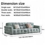 Load image into Gallery viewer, ABC Home Fleece Fabric Overstuffed Multifunction Cloud shaped Sofa Chair set for Livingroom Office
