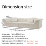 Load image into Gallery viewer, ABC Home Fleece Fabric Overstuffed Multifunction Cloud shaped Sofa Chair set for Livingroom Office
