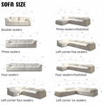 Load image into Gallery viewer, ABC Home Light Luxury Linen Cotton  Fabric Cloud Shaped Sofa set for Livingroom
